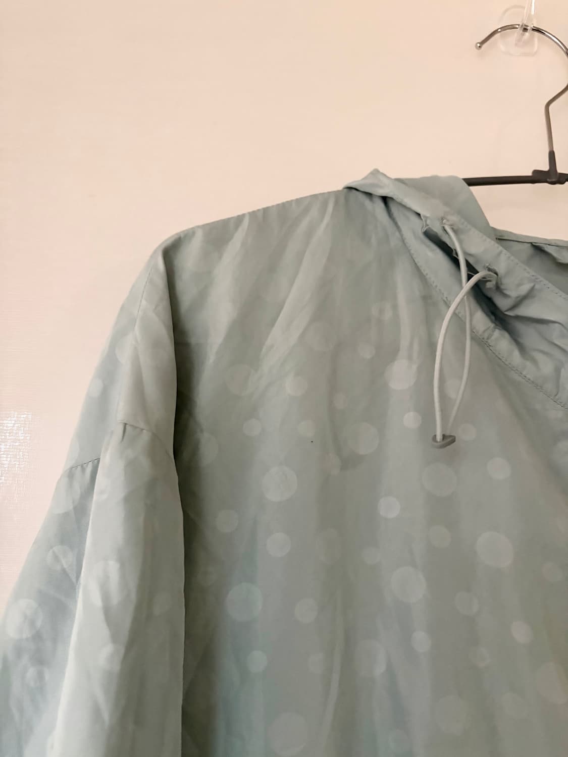 일본 빈티지 민트 도트 바람막이 상품이미지4