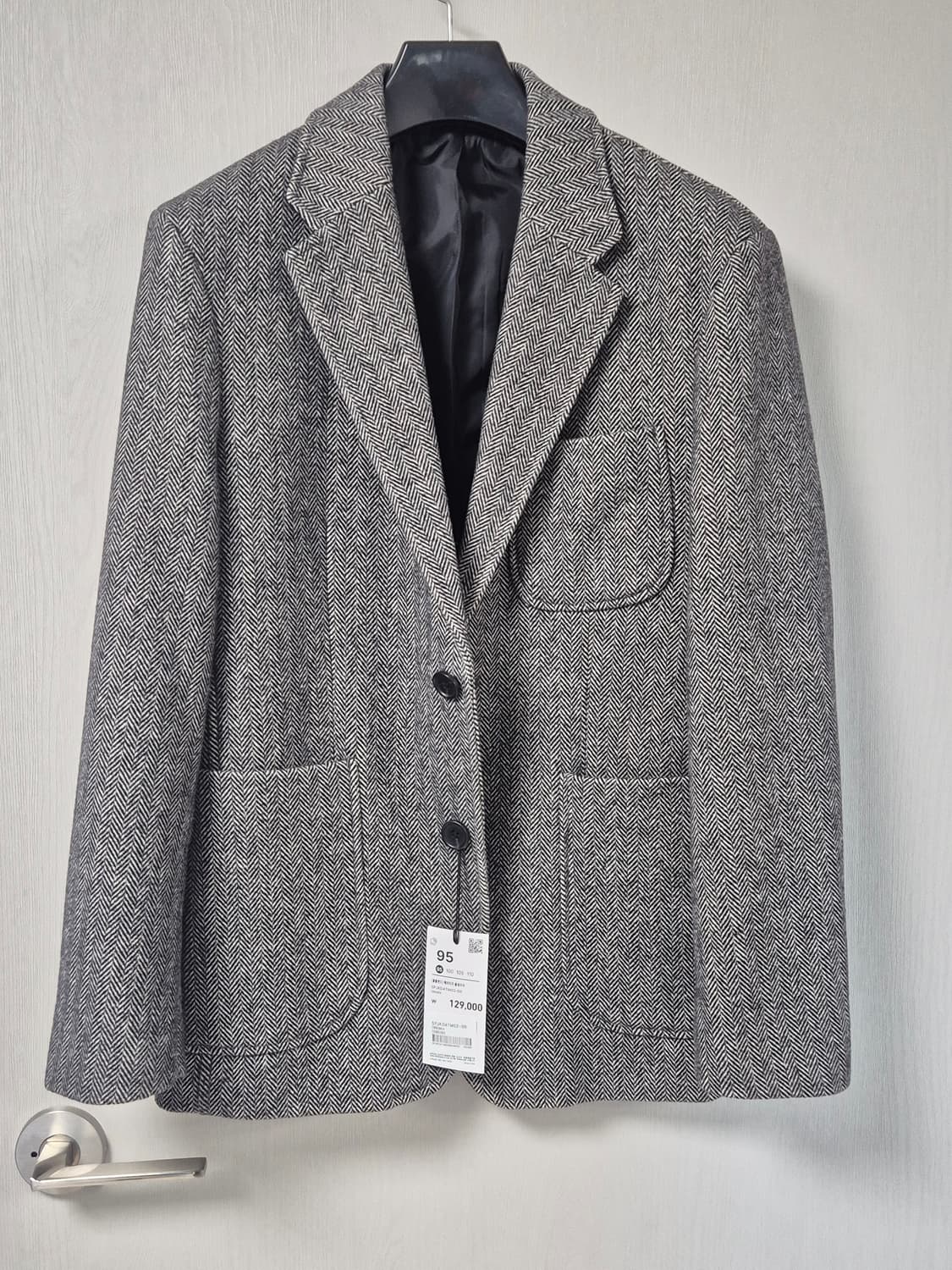 스파오 헤링본 자켓 100 (새상품) 상품이미지3