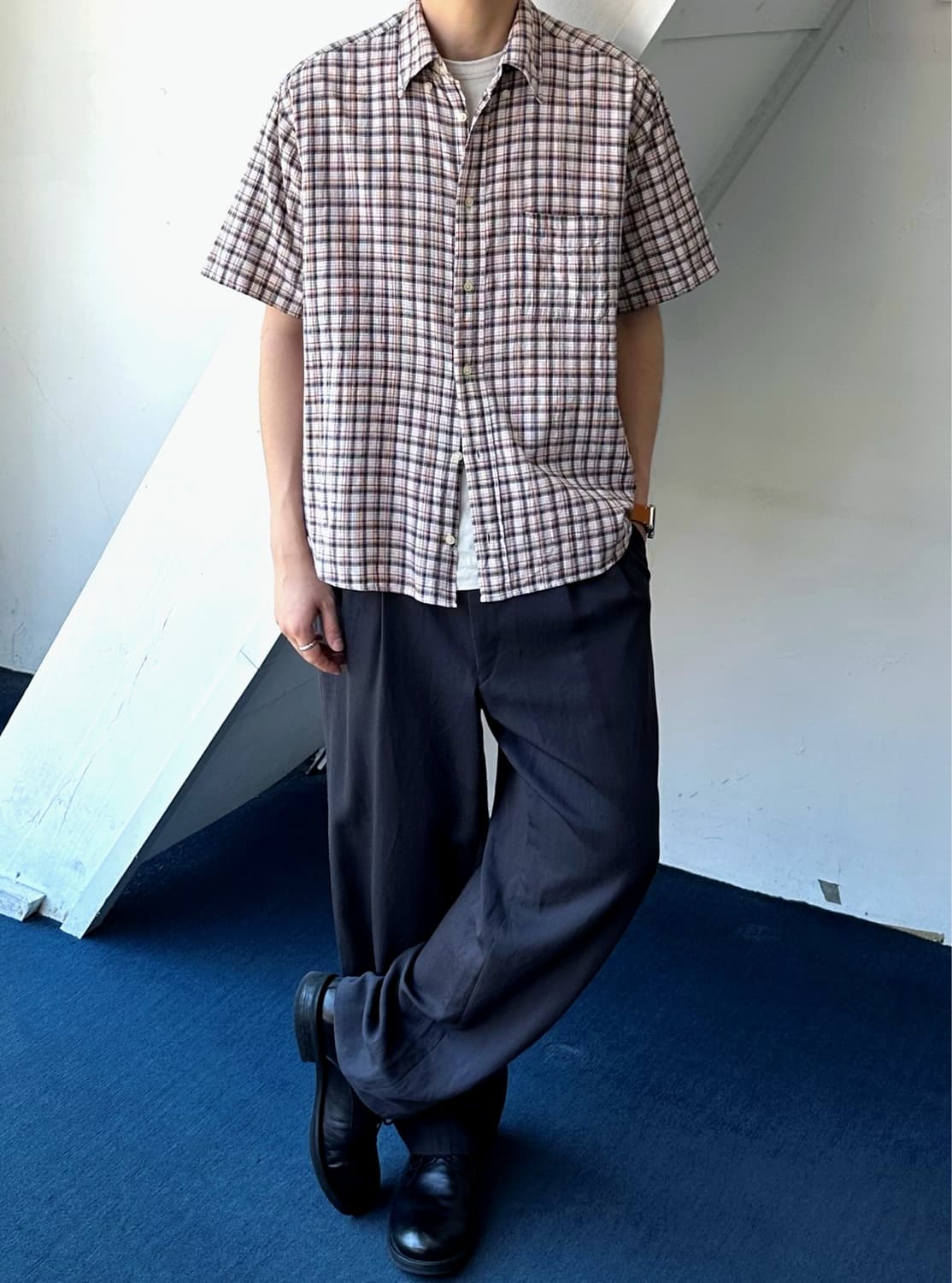 Natural cotton volume fabric H/S shirt 상품이미지7