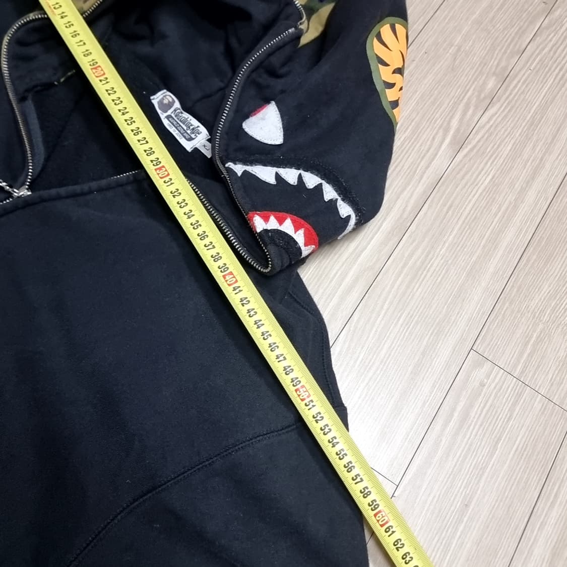 베이프 샤크 후드 집업 블랙(xl) 상품이미지6