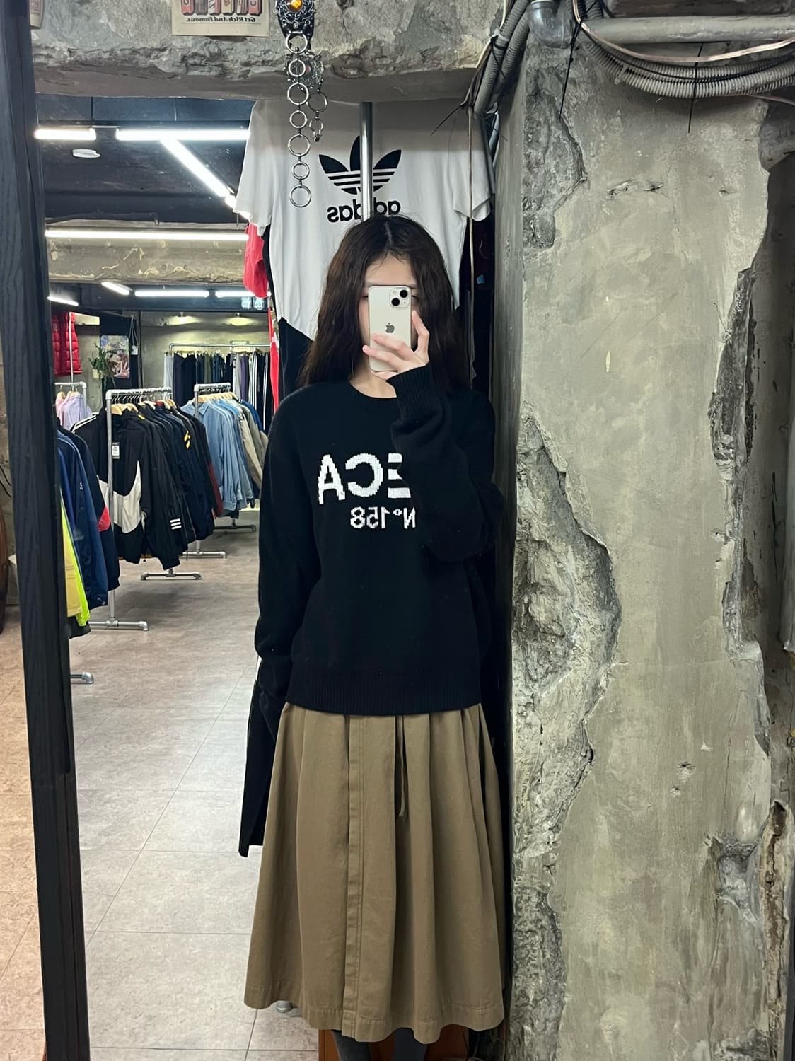 AECA 니트 블랙 S #csz2379  상품이미지2