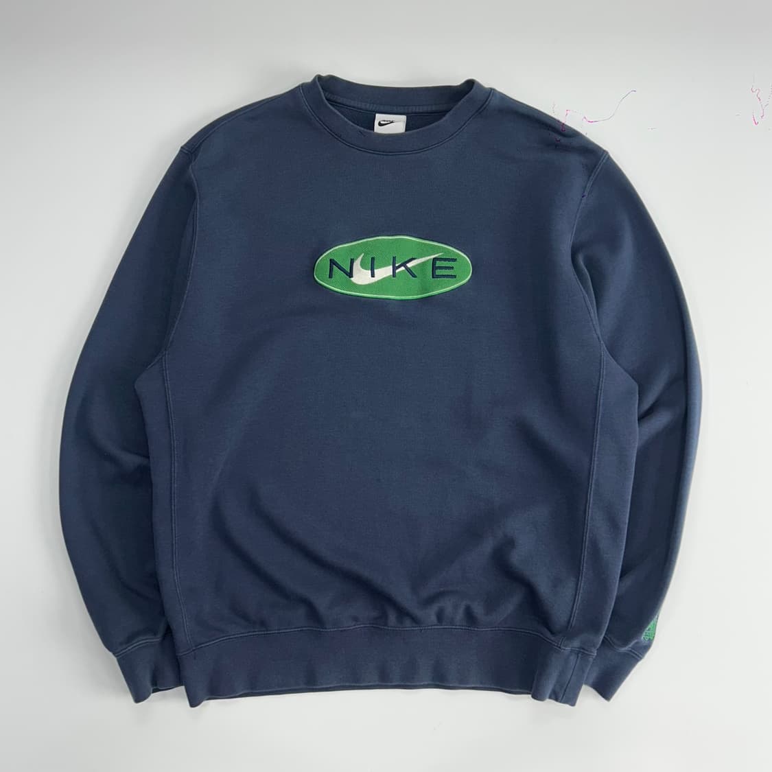 Nike 나이키 그린 로고 네이비 맨투맨  상품이미지3