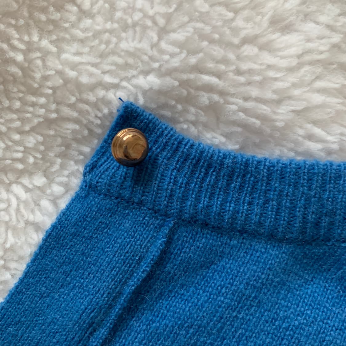 DRESS WELL 블루 캐시미어 파인울 가디건 상품이미지4