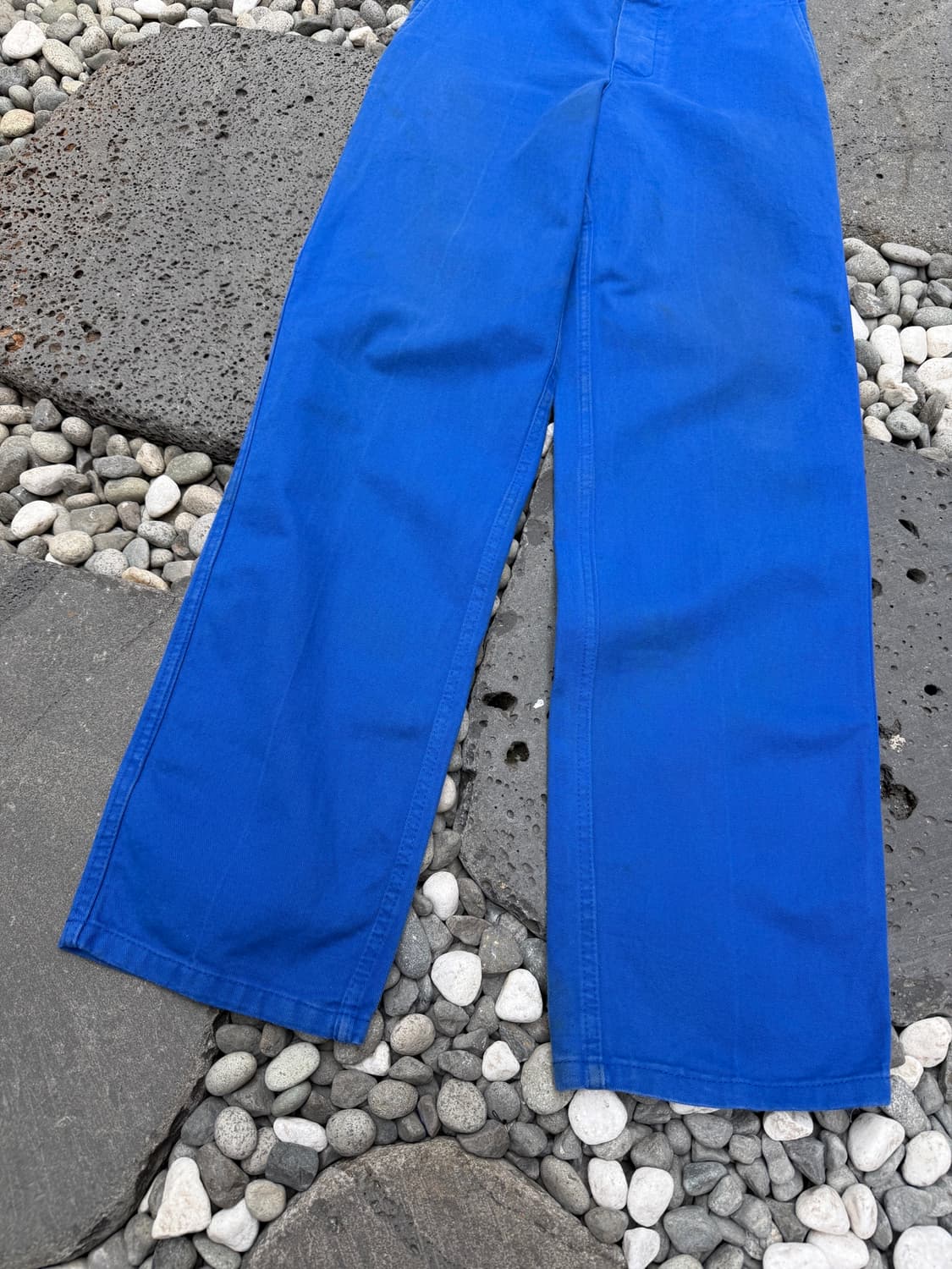 1980s DISTRESSED WASHED BLUE 빈티지 프렌치워크팬츠 상품이미지6