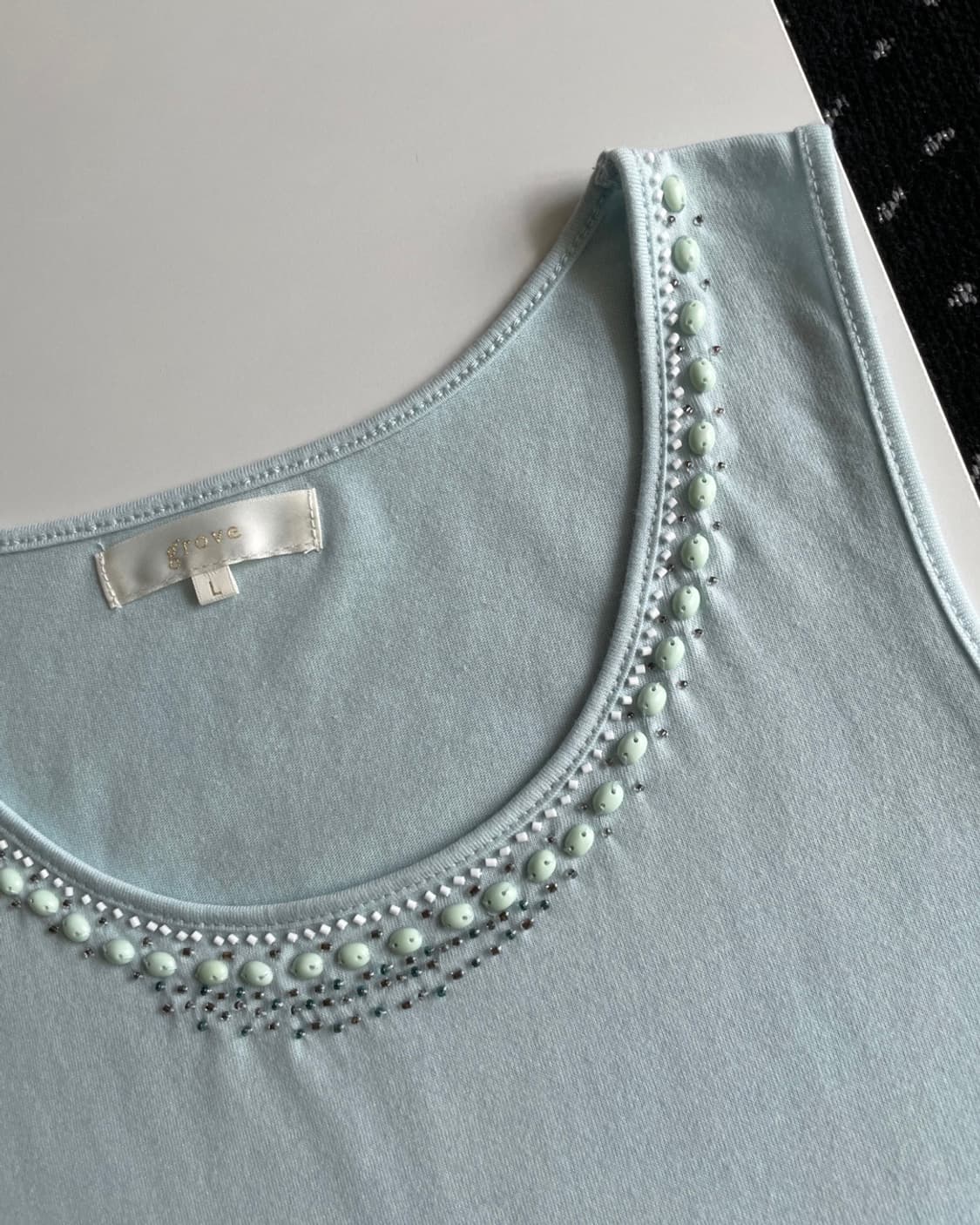 beads point sleeveless 상품이미지4