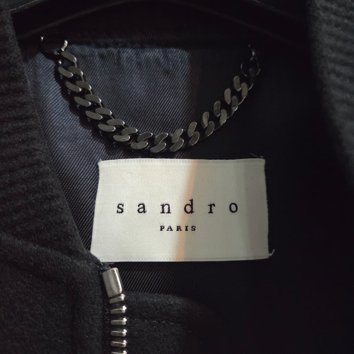 Sandro 산드로 옴므 블랙 봄버 자켓 상품이미지6