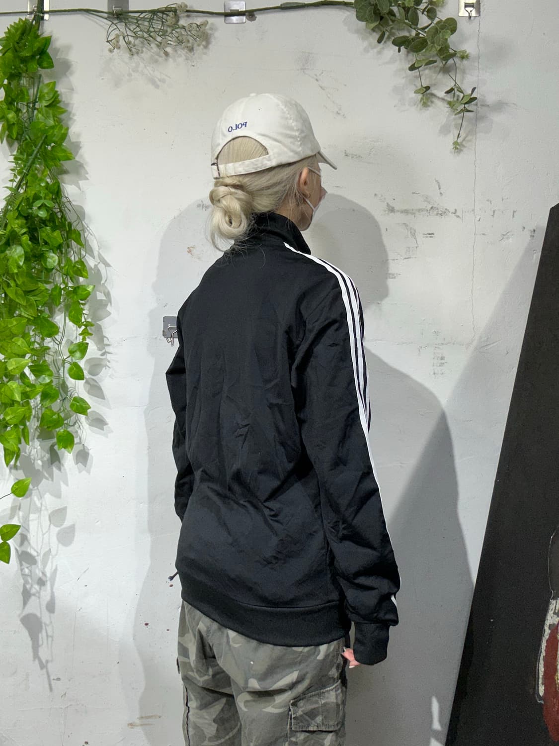 아디다스 블랙 화이트 삼선 트랙탑 져지 M 상품이미지3