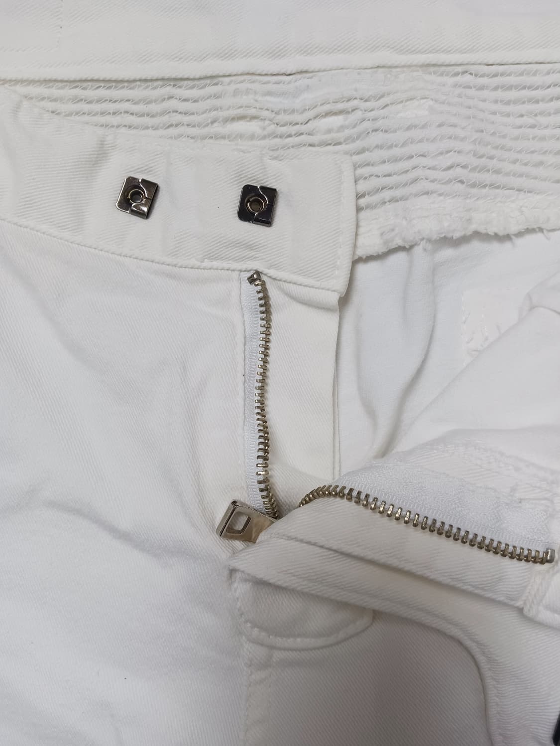 [34] 발망 바이커 화이트진 청바지 상품이미지6