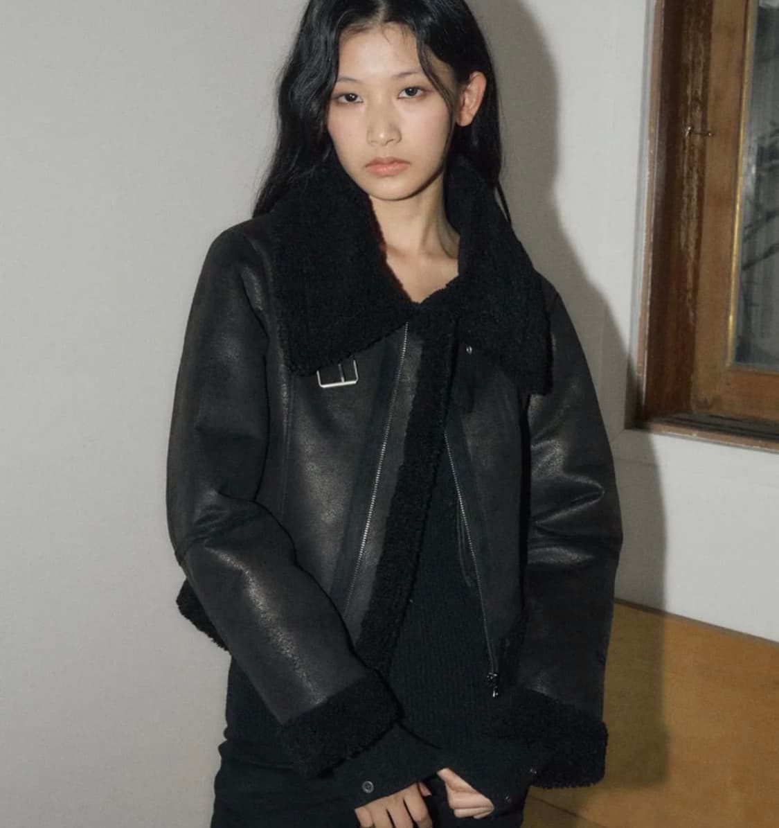 헬레네파리스 피티드 무스탕 (새상품 텍o) 상품이미지1