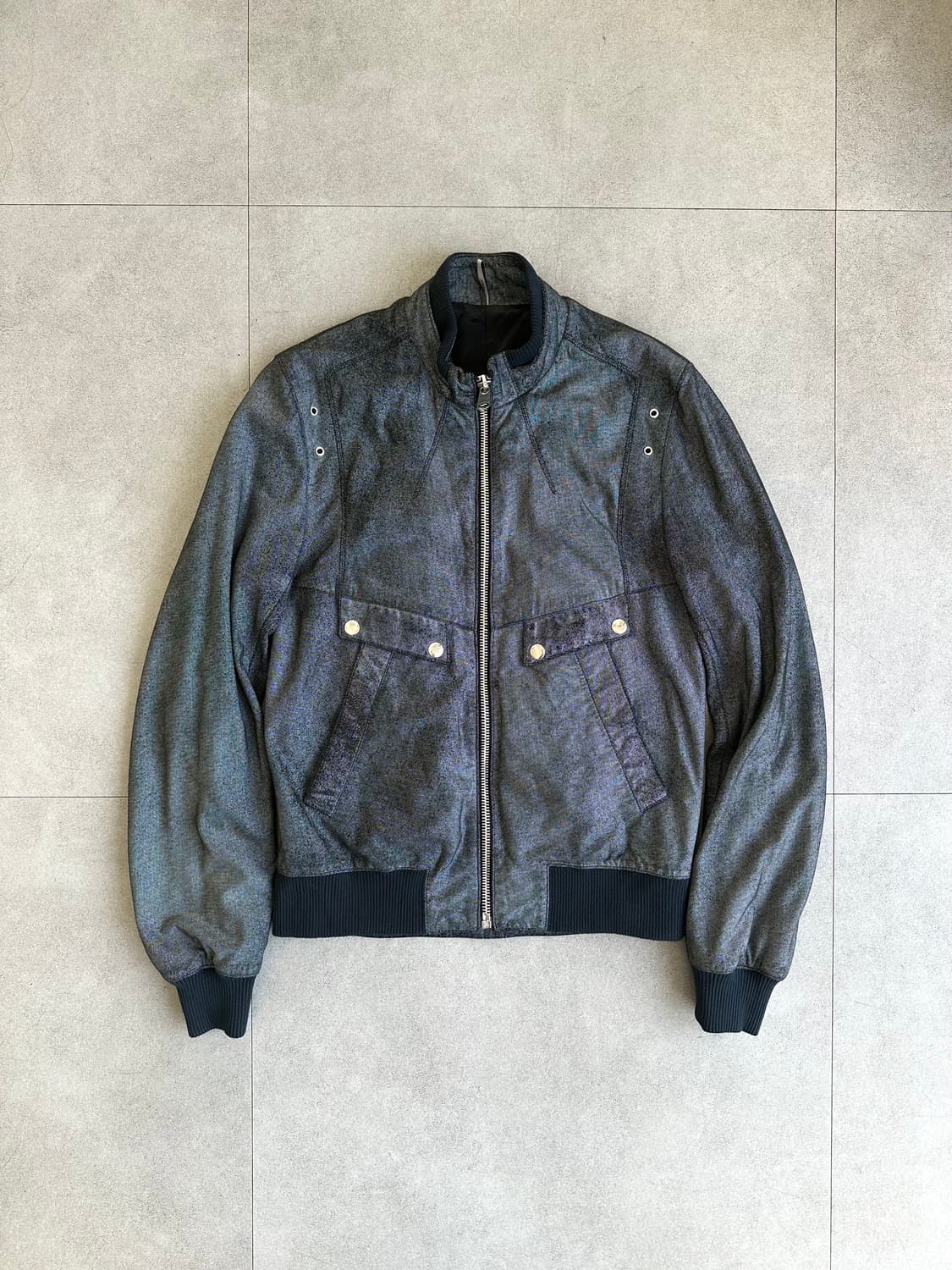 디올 옴므 08AW 코팅 램스킨 레더 봄버 자켓 상품이미지4