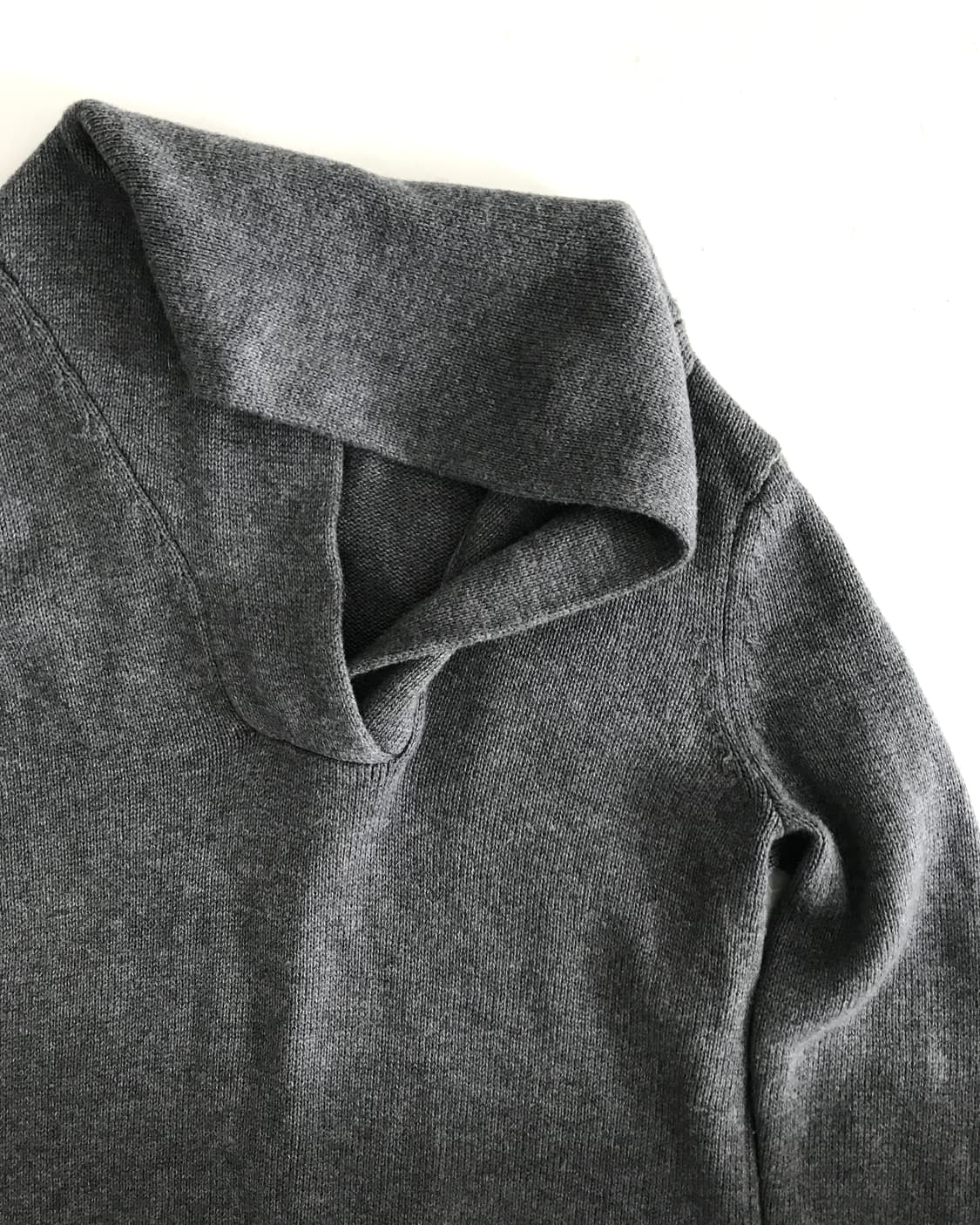 Tommy hilfiger wrap collar grey knit 상품이미지7