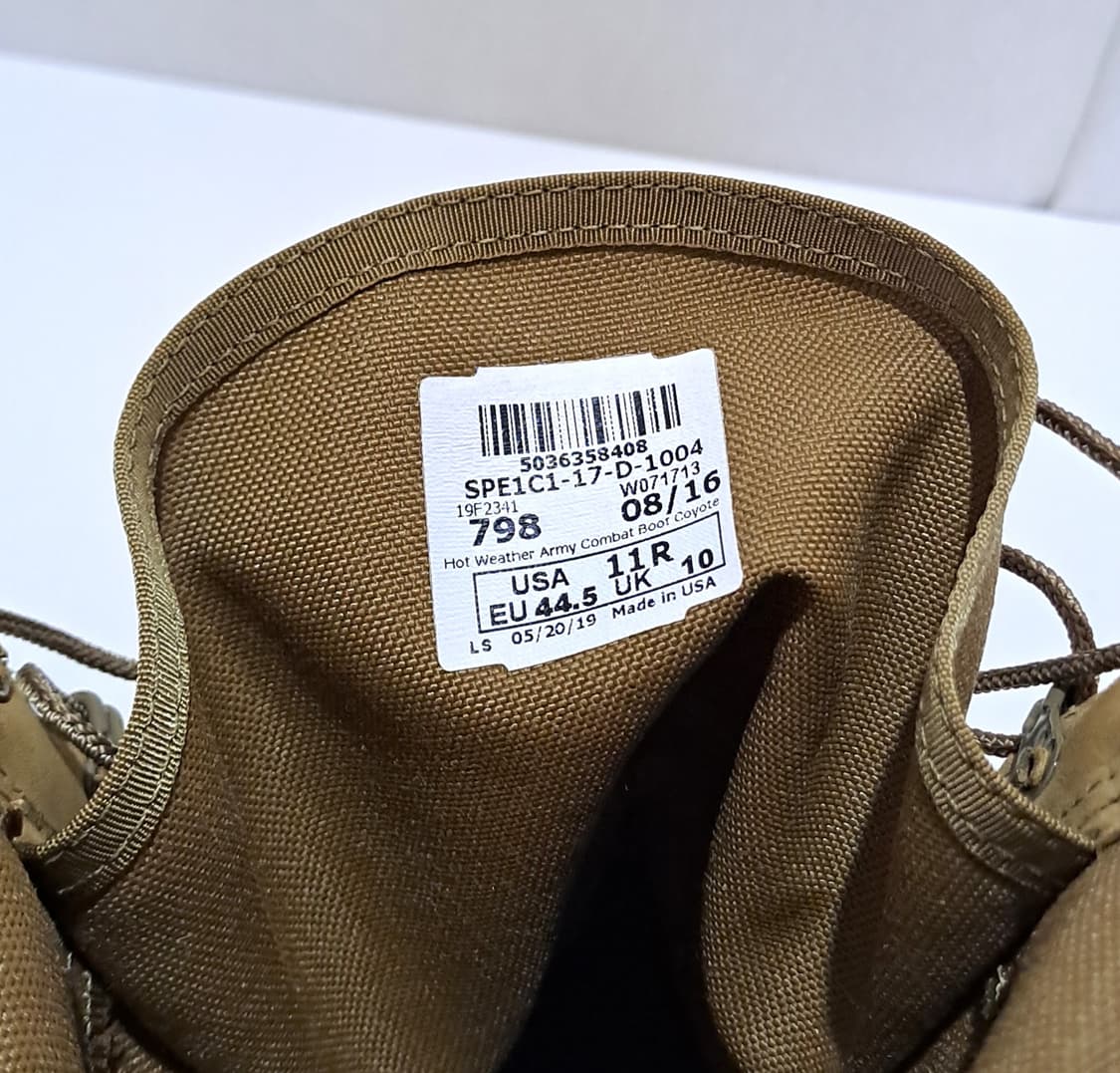(새상품급) 미군 사막화 하계용 전투화 UK10 B792 상품이미지8