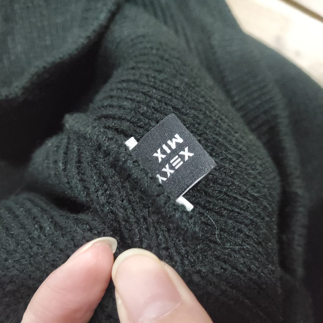 XEXYMIX 바라클라바 블랙 니트 상품이미지6