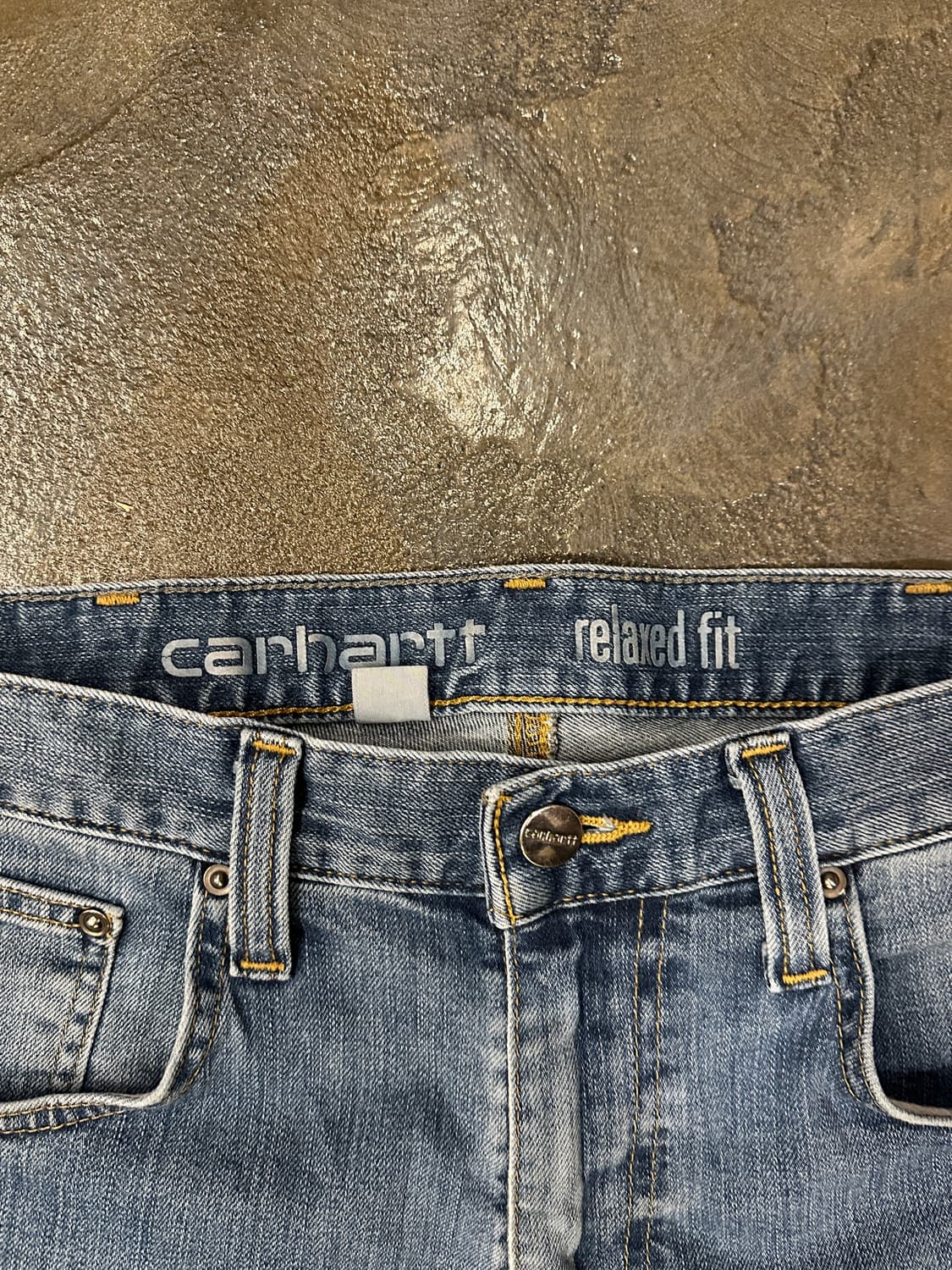 칼하트 러그드 플렉스 릴렉스드 핏 데님 팬츠 32x32 상품이미지3