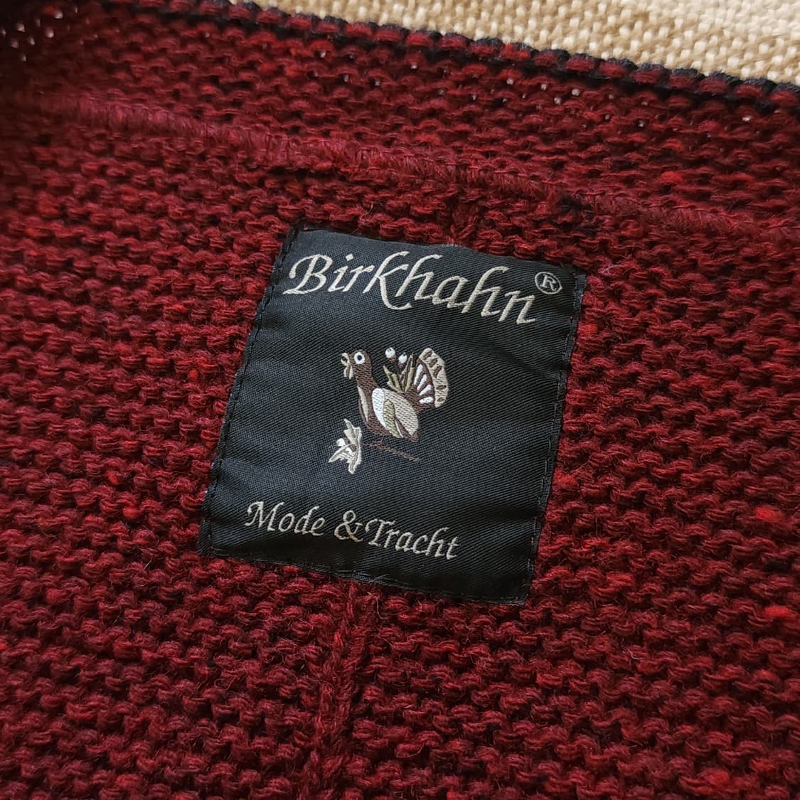 90s 프렌치 울 니트 가디건 오스트리아 티롤 자켓 헤비울 스웨터 xl 상품이미지7