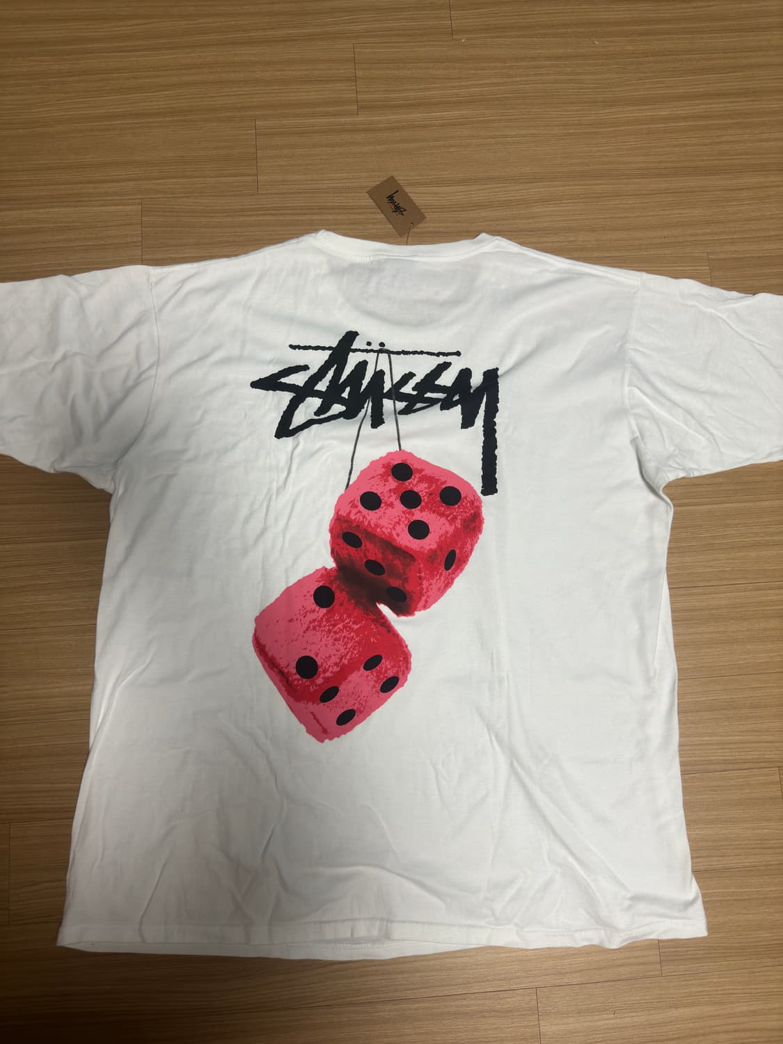 스투시 퍼지 다이스 반팔티 화이트 XL사이즈 팝니다 상품이미지4