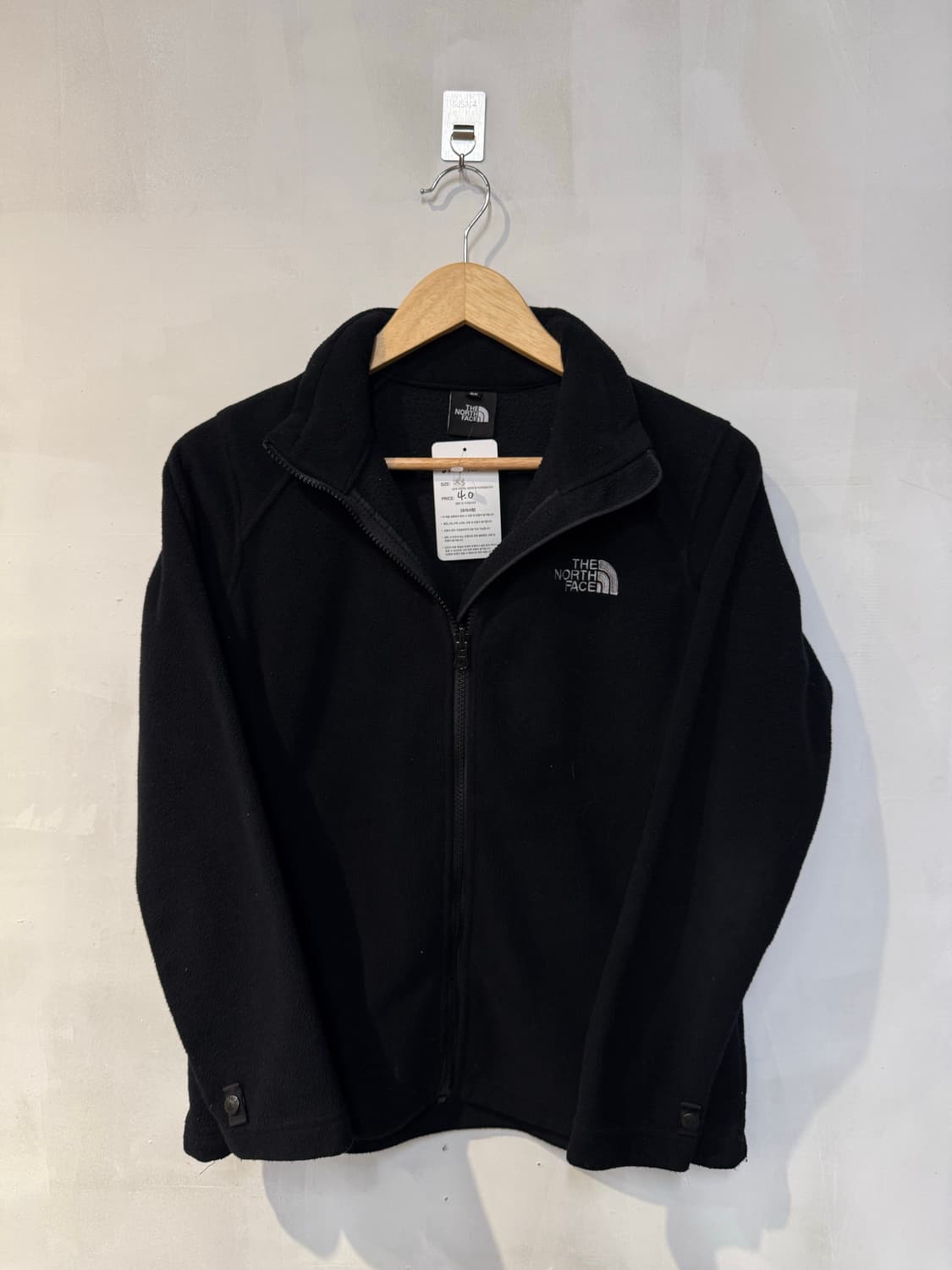 노스페이스 블랙 플리스 집업 상품이미지1