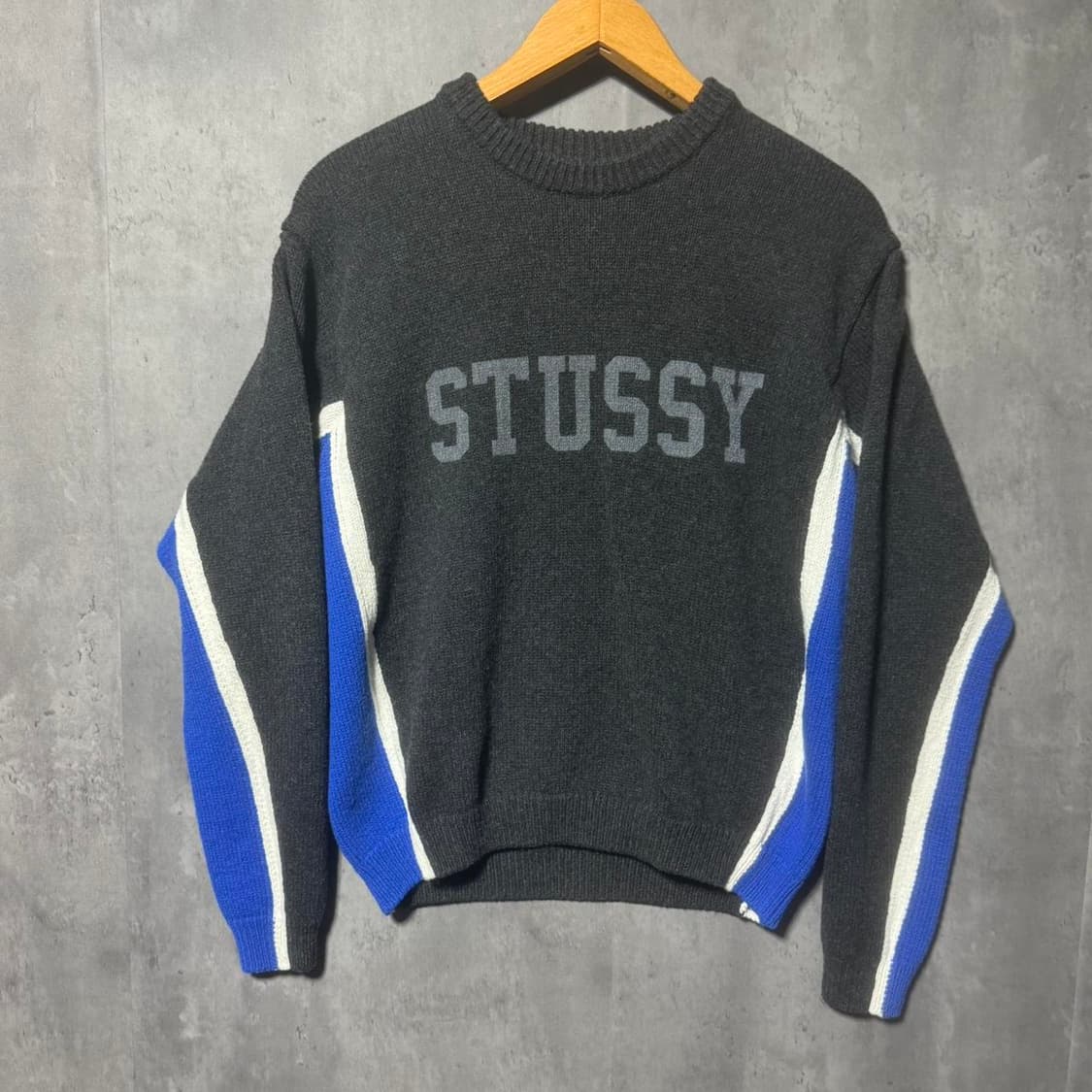 스투시 컨트라스트 스트라이프 크루 니트 상품이미지2