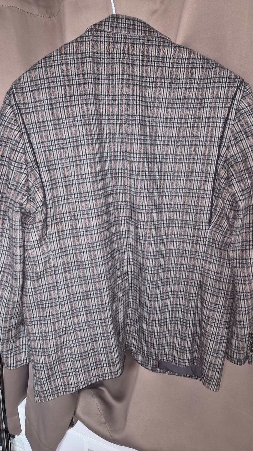 울 체크 정장자켓 판매합니다 상품이미지3