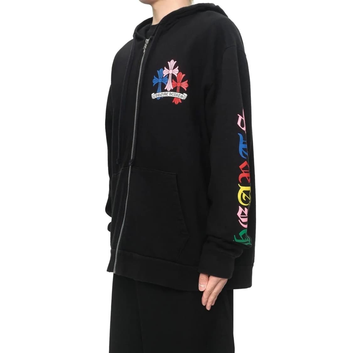 (A/XXL) / 크롬하츠 멀티컬러 블랙 후드집업 상품이미지9