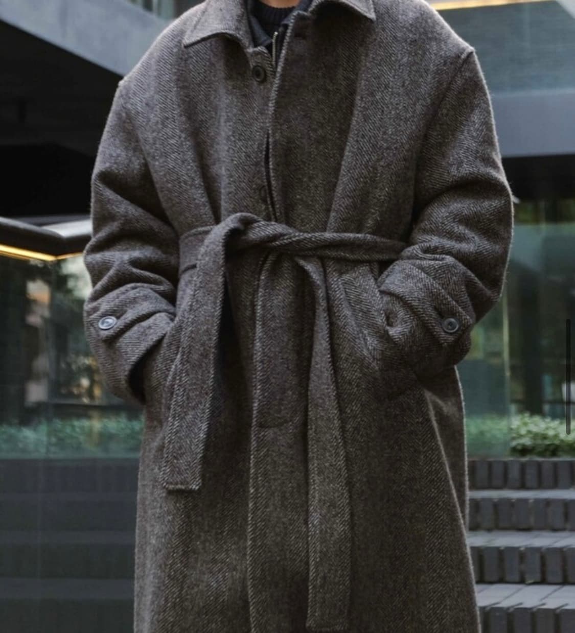 로운 (lownn) 벨티드 맥 오버 코트 상품이미지3