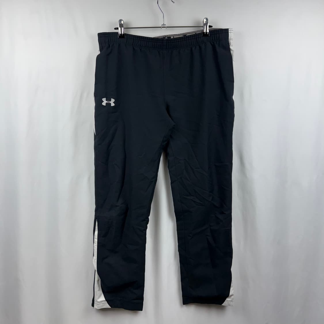 (XL) 언더아머 우븐 트레이닝 팬츠 블랙 상품이미지2