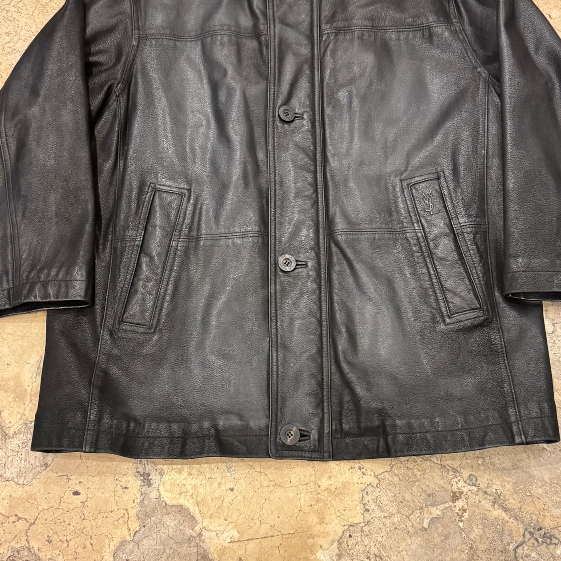 YSL Pour Homme 입생로랑 레더 카코트 상품이미지5