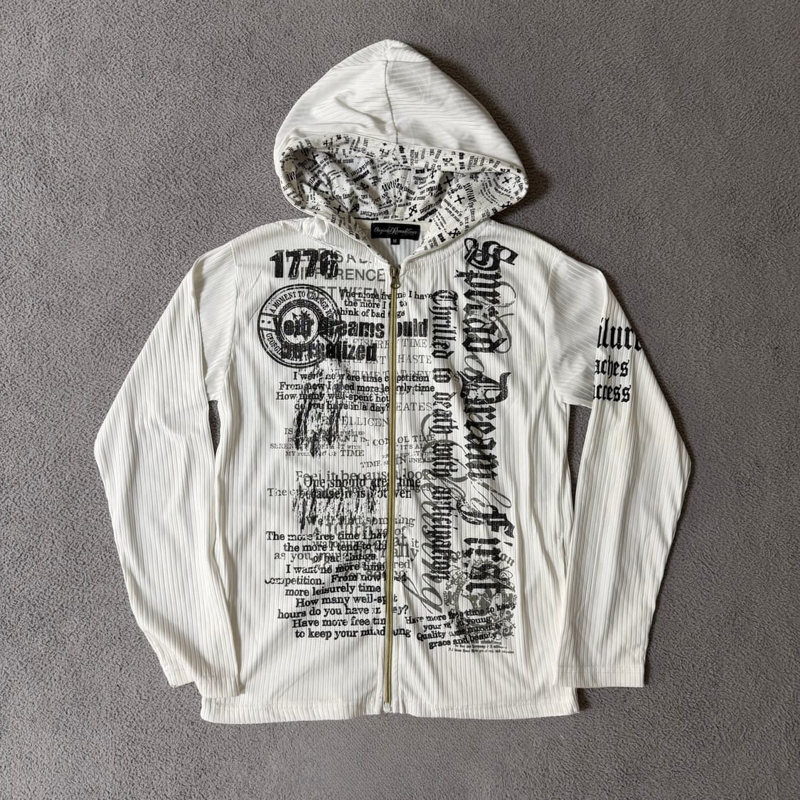 Y2k lettering hoodie 상품이미지1