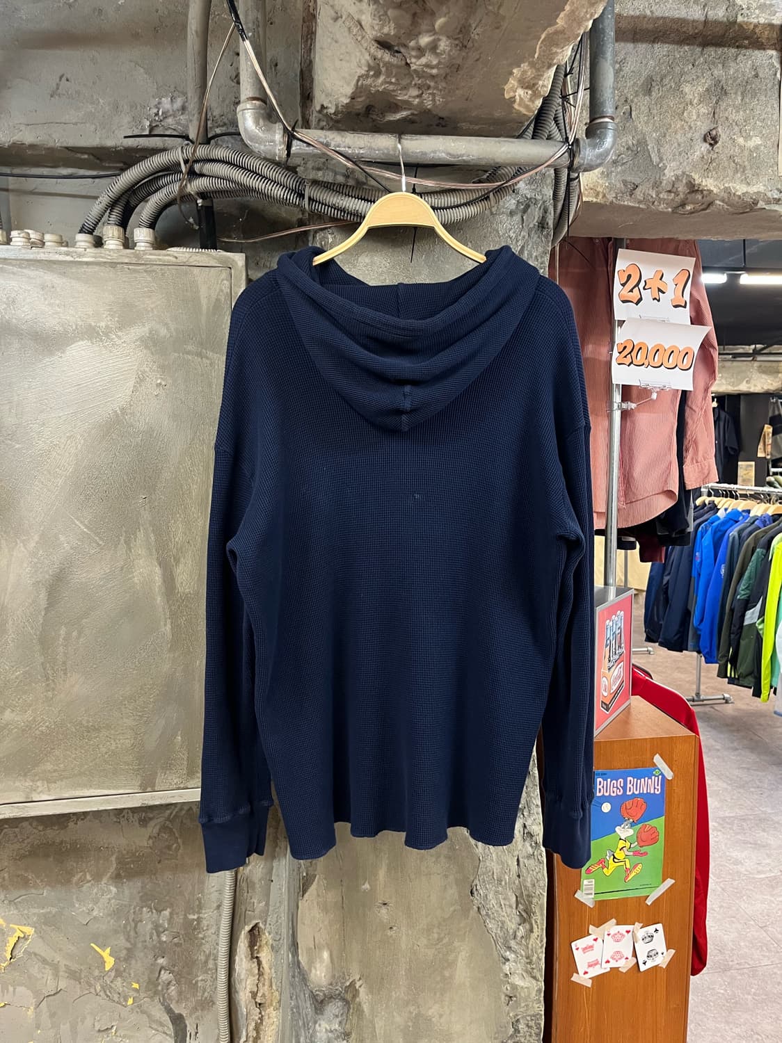 키스 와플 후드티 네이비 XL #csz3037 상품이미지2