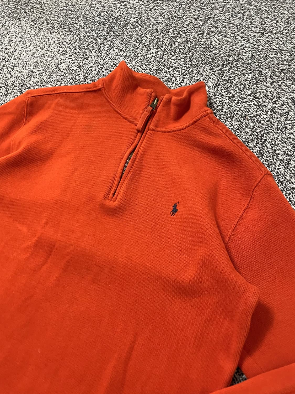 빈티지9. 폴로랄프로렌 하프집업 아노락 봄 니트 스웨터 오렌지 상품이미지2