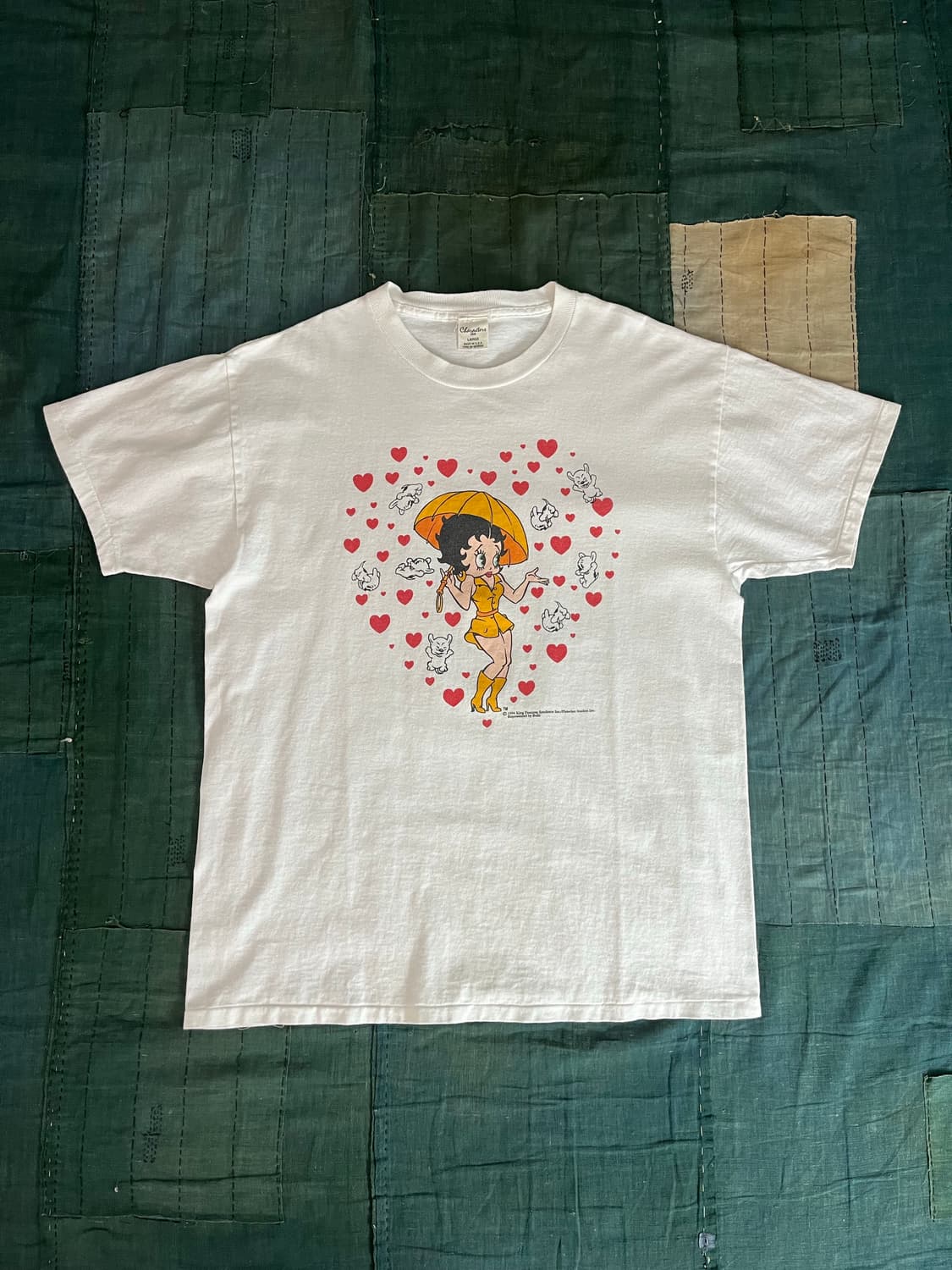 USA 빈티지 1994 베티붑 하트 그래픽 싱글스티치 티셔츠 상품이미지1