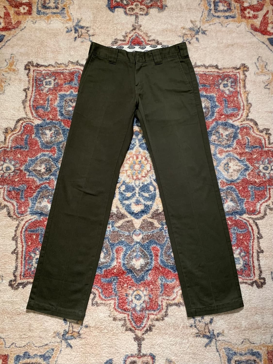 디키즈 874 큐빅 해골 올리브 팬츠 상품이미지6