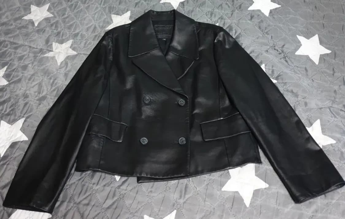 (이태리) ROBO 로고 25ss 이태리 램스킨 더블 자켓 블랙 (55) 상품이미지4