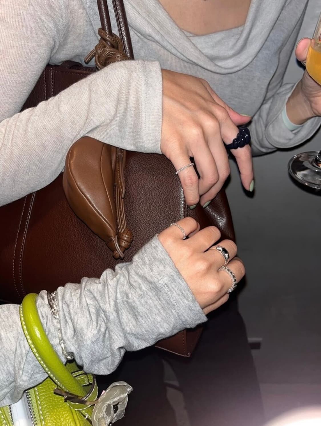 <장원영 착용💚>실버925 실버링 은반지 심플링 레이어드링 1+1 상품이미지5