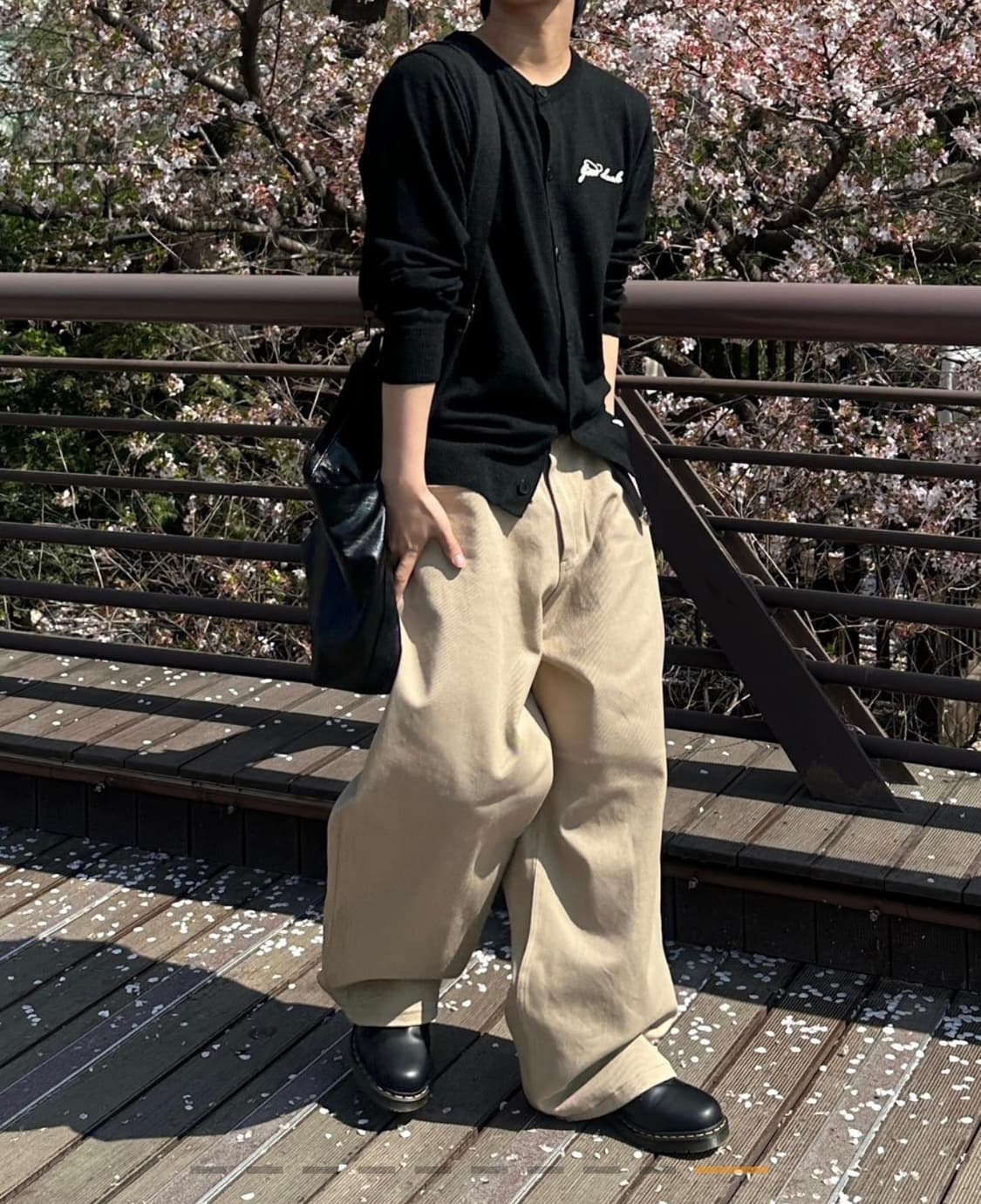 단스튜디오 베이지 코튼 팬츠 상품이미지1