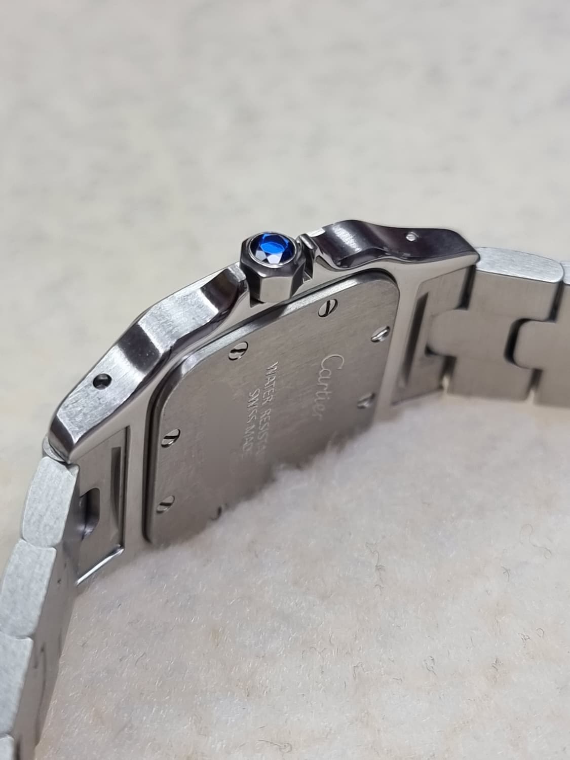 까르띠에 산토스 갈베 18K 콤비 쿼츠 스몰 여성시계 2010년 상품이미지5