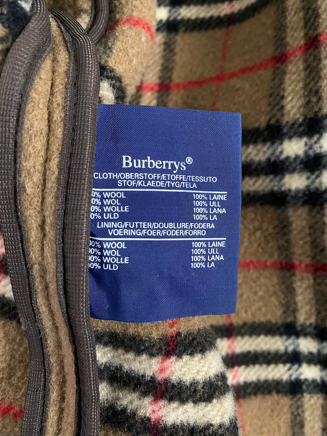 버버리 카멜 후드 울 더플 코트 os 상품이미지6