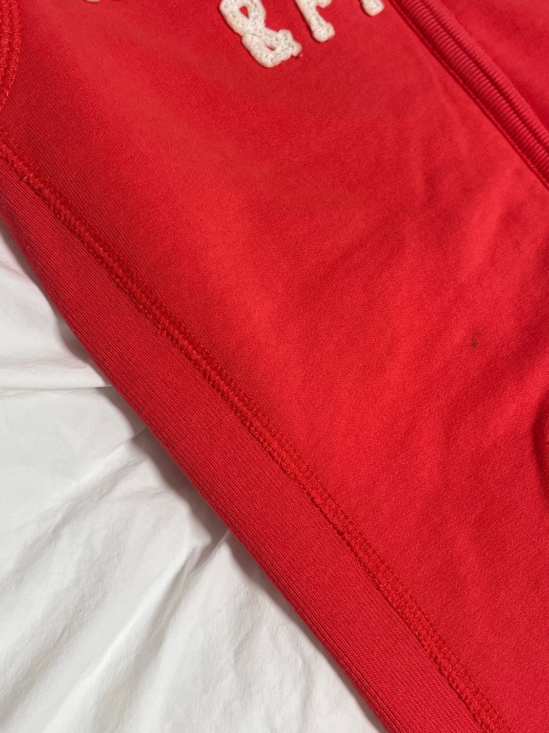 아베크롬비 y2k 딱붙핏 슬림 코랄 후드집업 후집 상품이미지2