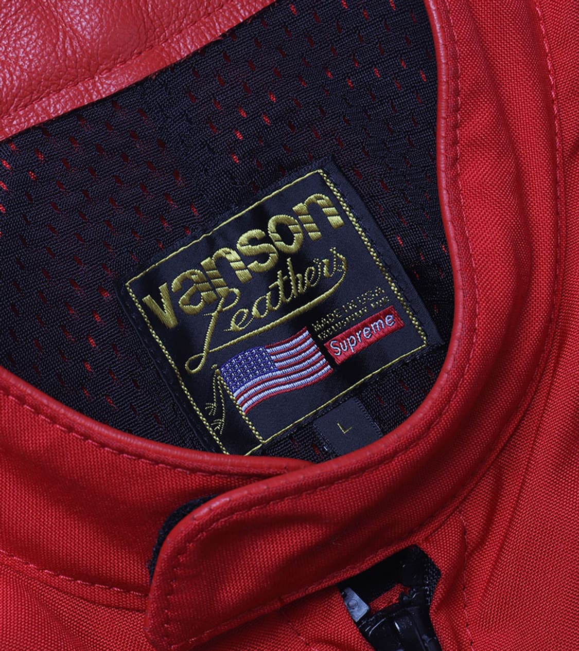 SUPREME X VANSON - LEATHER LETTER JACKET 상품이미지4