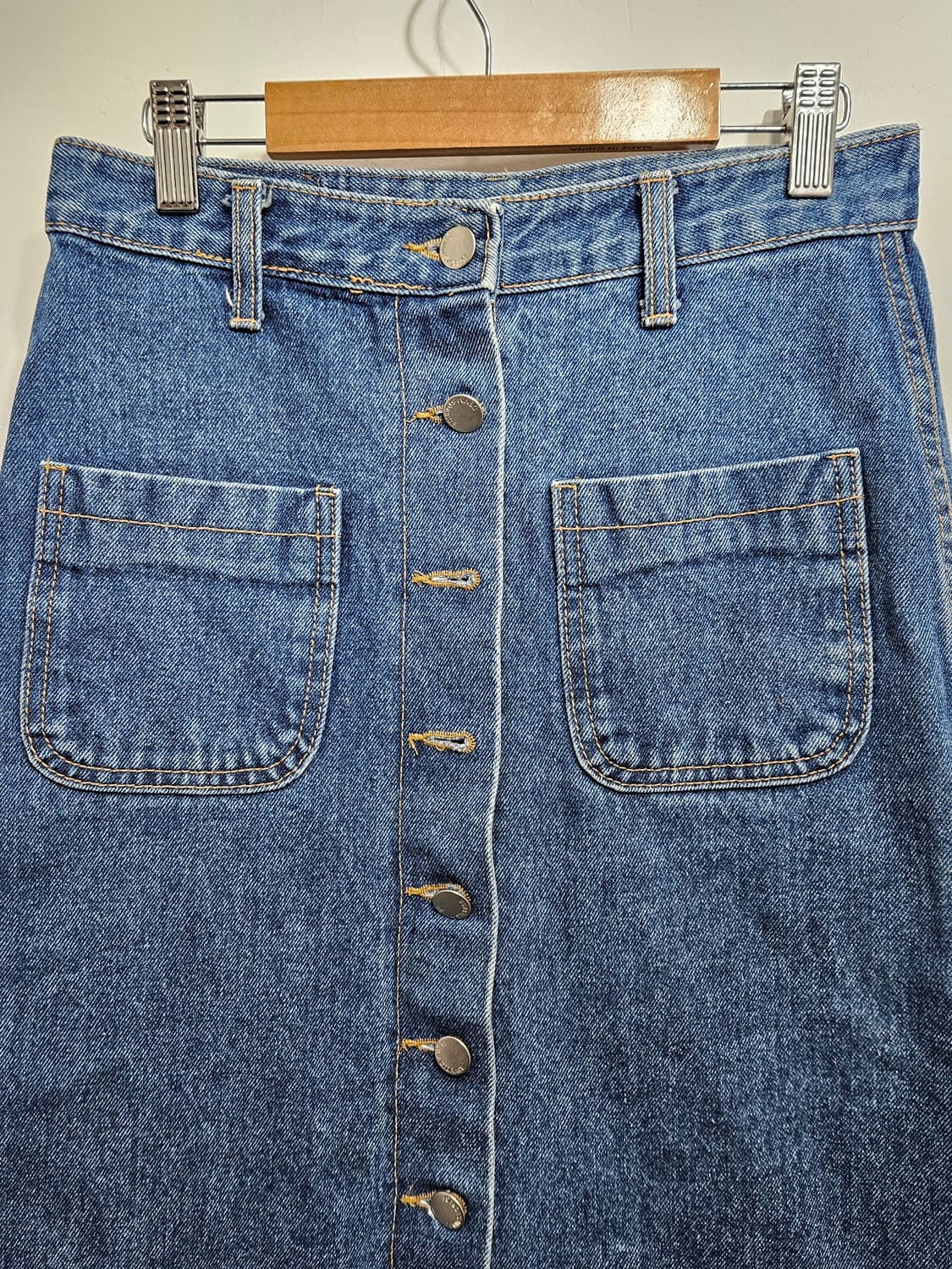 A라인 미디 데님 스커트 상품이미지2