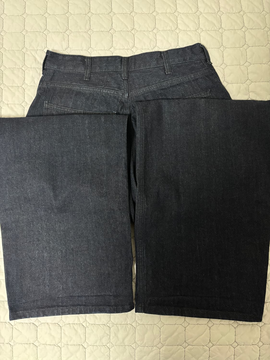 [3(M)] 해칭룸 와이드 커브진 워시드 인디고 상품이미지6