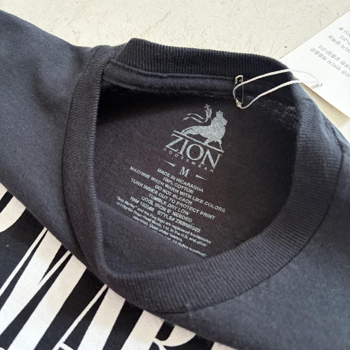 Zion Rootswear 밥 말리 빈티지 롱슬리브 M 상품이미지6