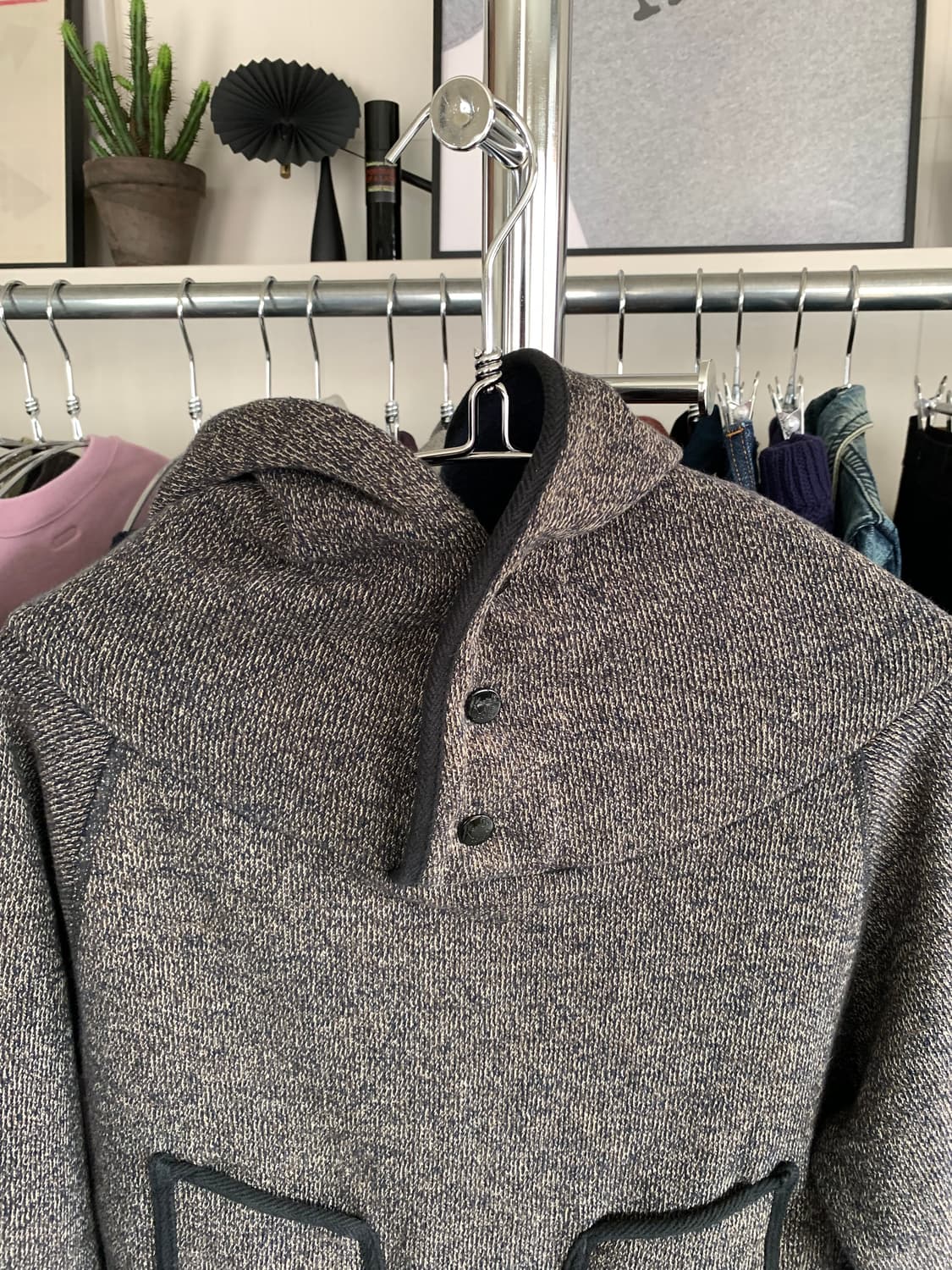 Kapital 캐피탈 버튼 니트 후드 상품이미지3