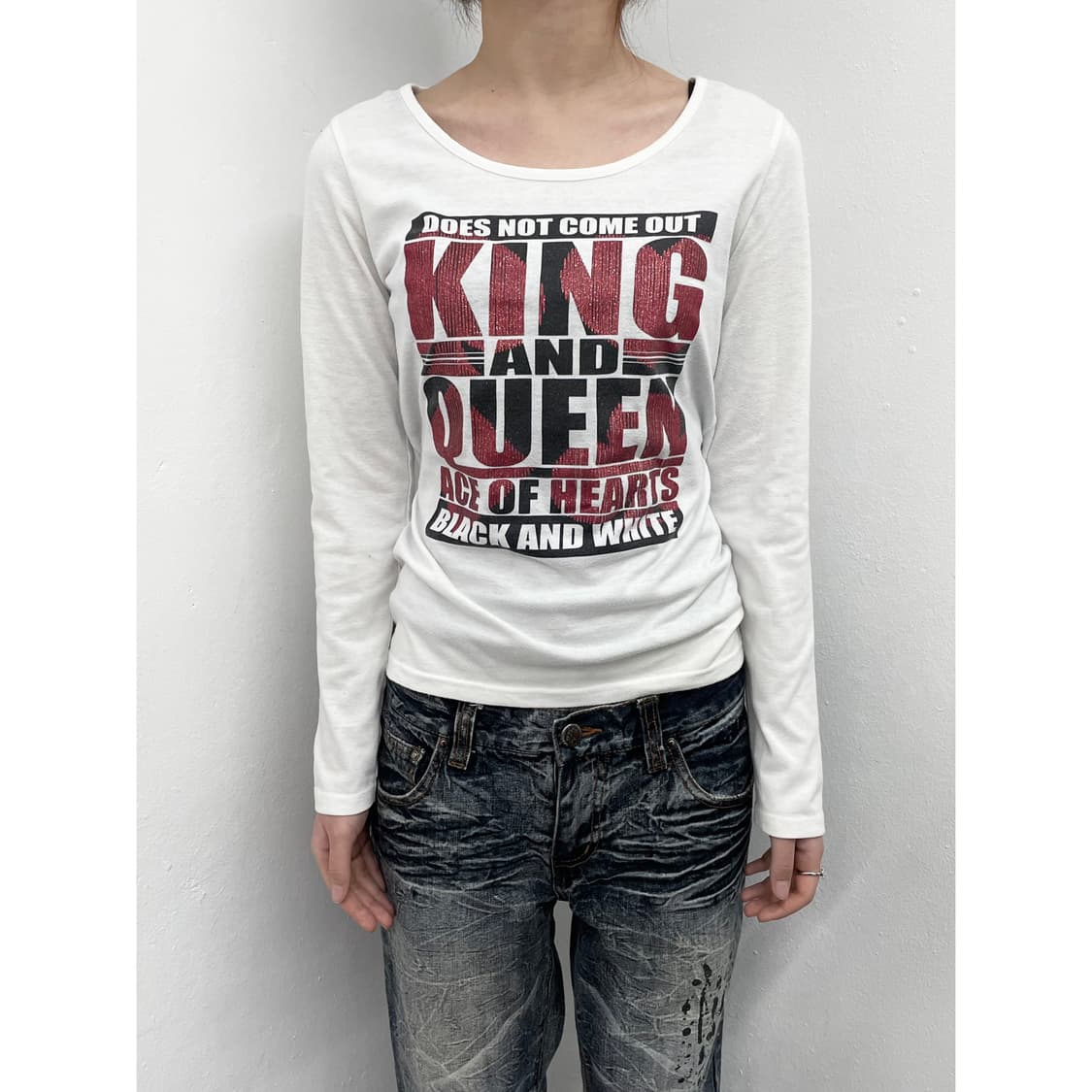 펑크 글리터 레터링 슬리브 상품이미지1