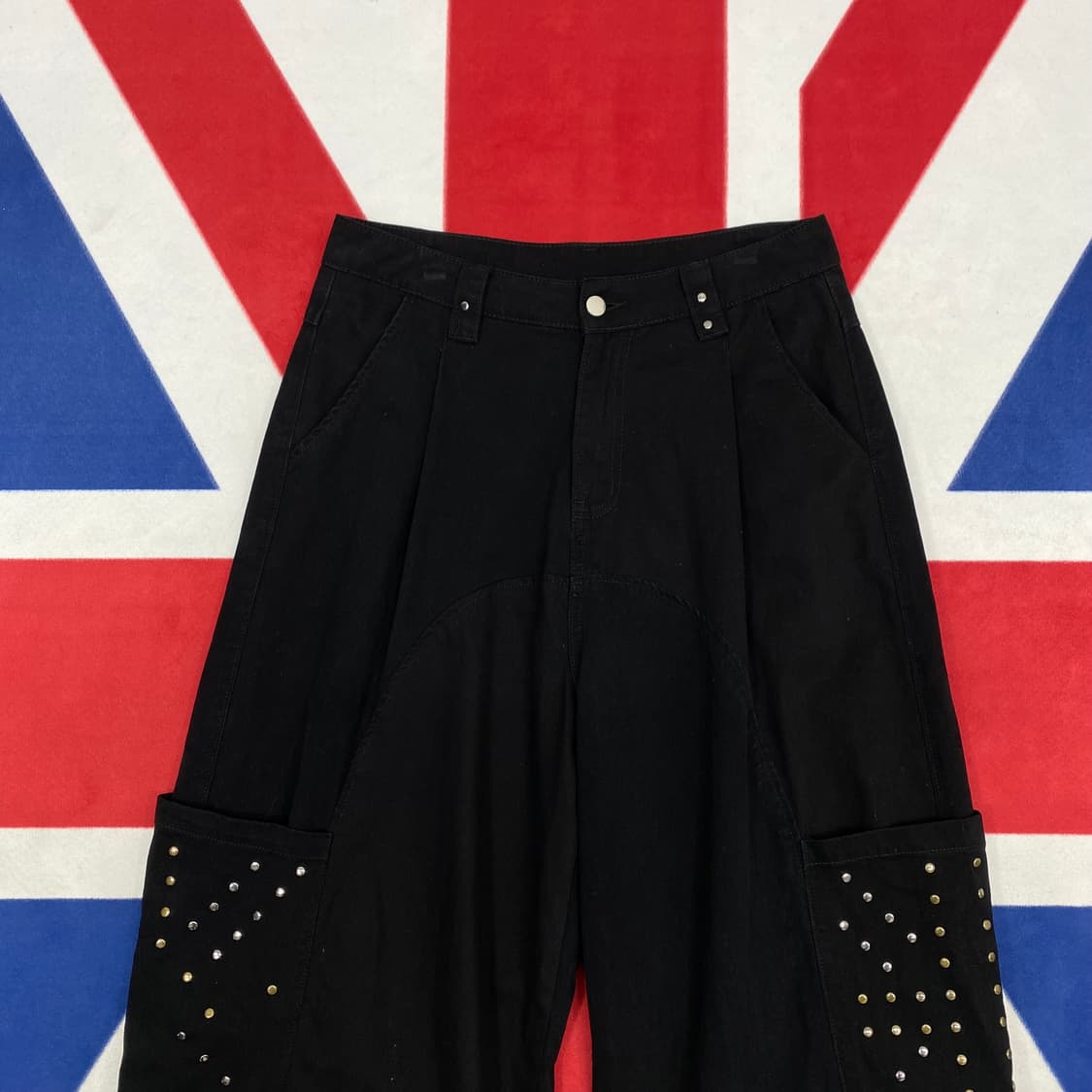 빈티지 와이드 카고 스트링팬츠 L  상품이미지2