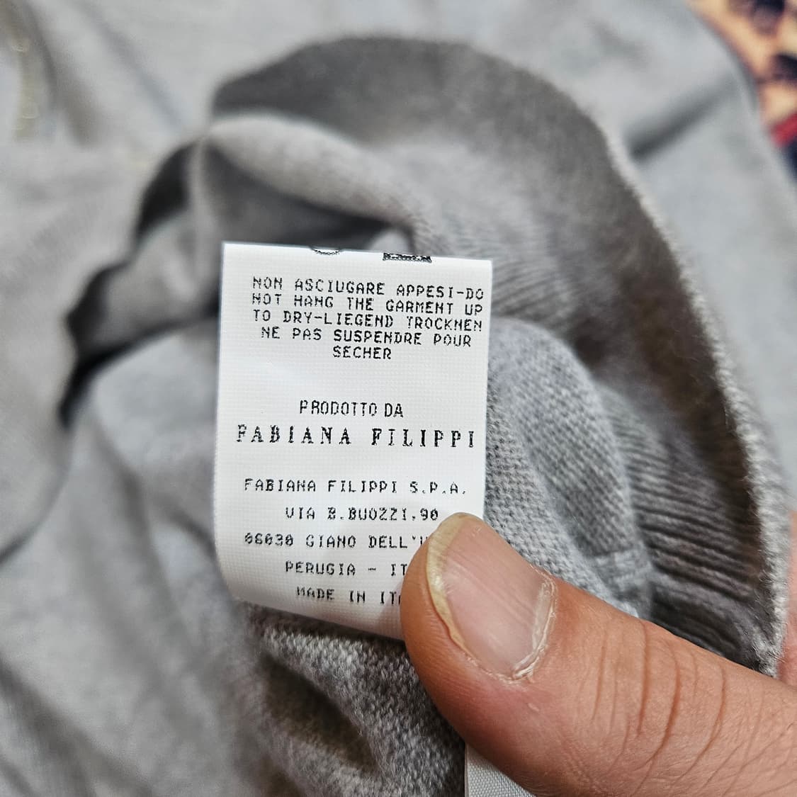 (미사용)파비아나필리피 in Italy 캐시미어 센터 골든 펄 니트  상품이미지10