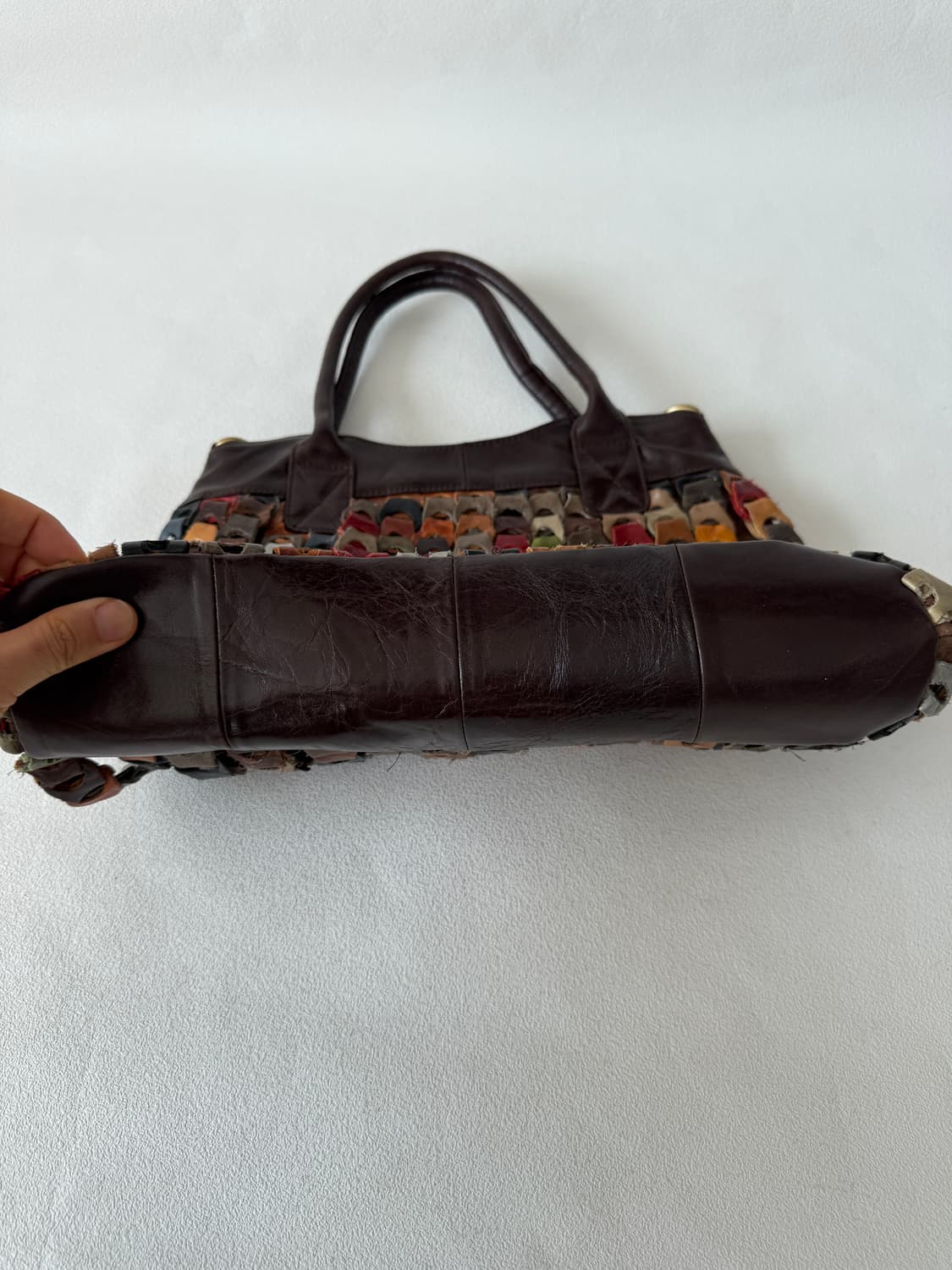 Pre owned 레더 토트백 상품이미지3