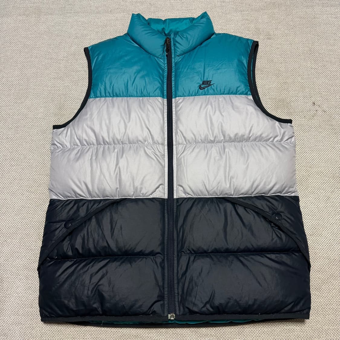 나이키 컬러블록 리버시블 패딩조끼 상품이미지1