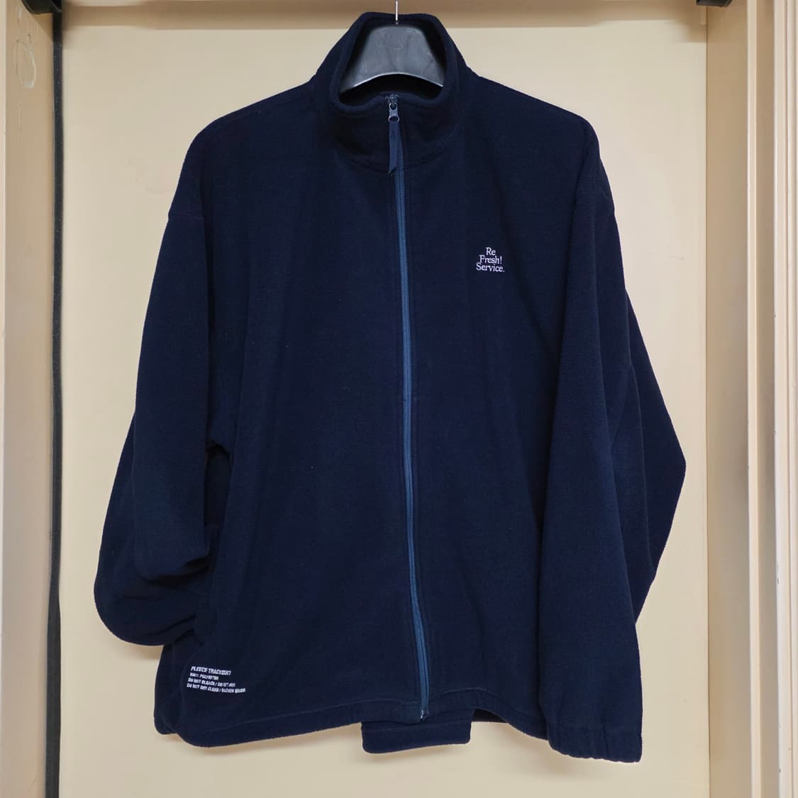 [L] 프레쉬서비스 플리스 트랙수트 셋업 네이비 상품이미지3