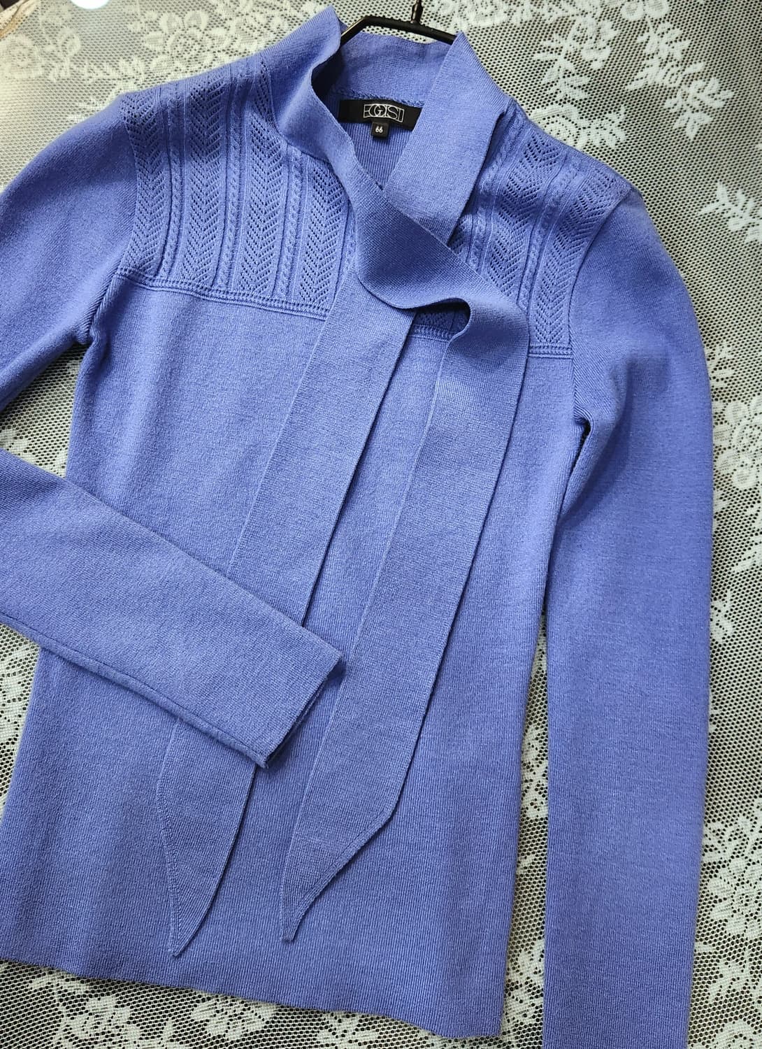 (새상품)에고이스트 타이포인트 스카시조직 슬림니트 상품이미지4